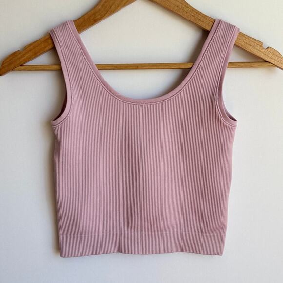 Athleta Other - Athleta Ribbed Tank Top Girls Size 12 Pink Workout Sports Ballet Gymnastics